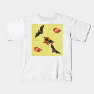 Fruit Bats and Mangoes Yellow Kids T-Shirt